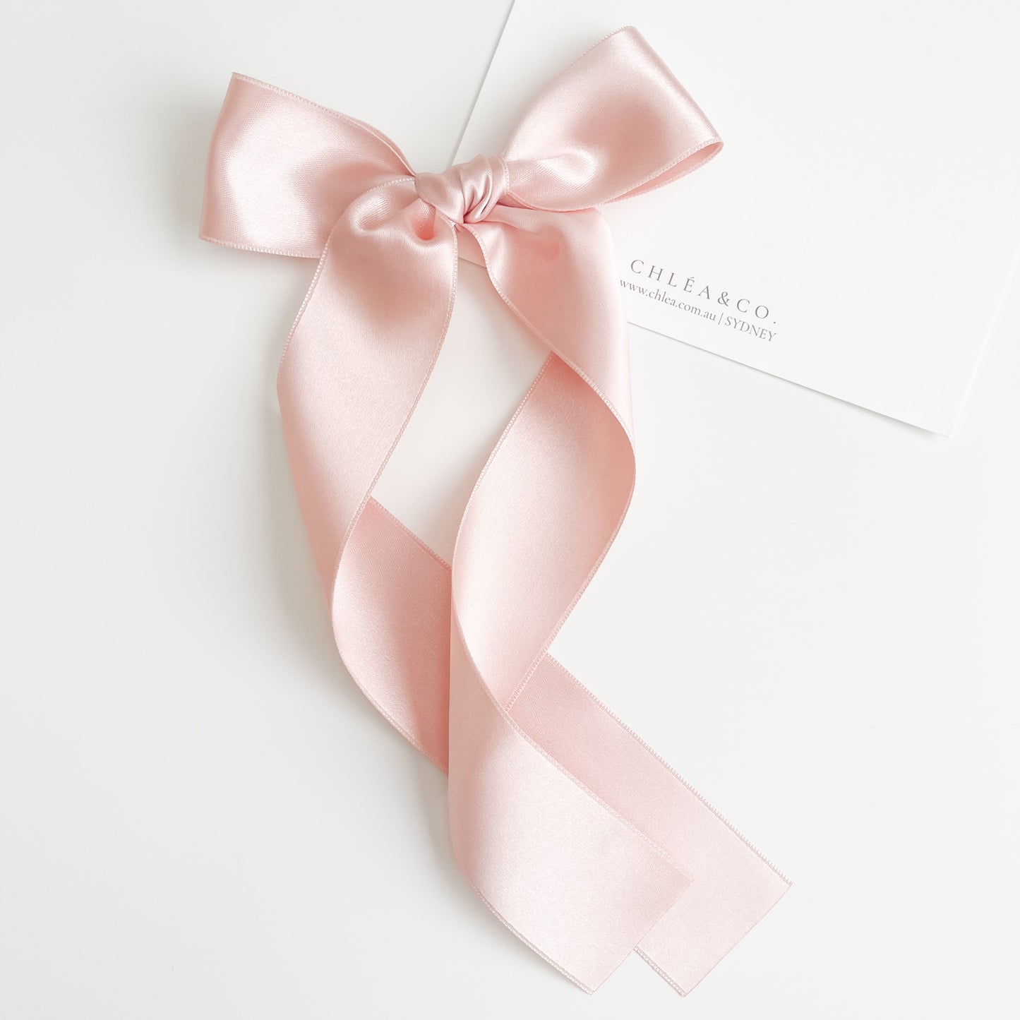 Signature Satin Long Tail Bow | Standard