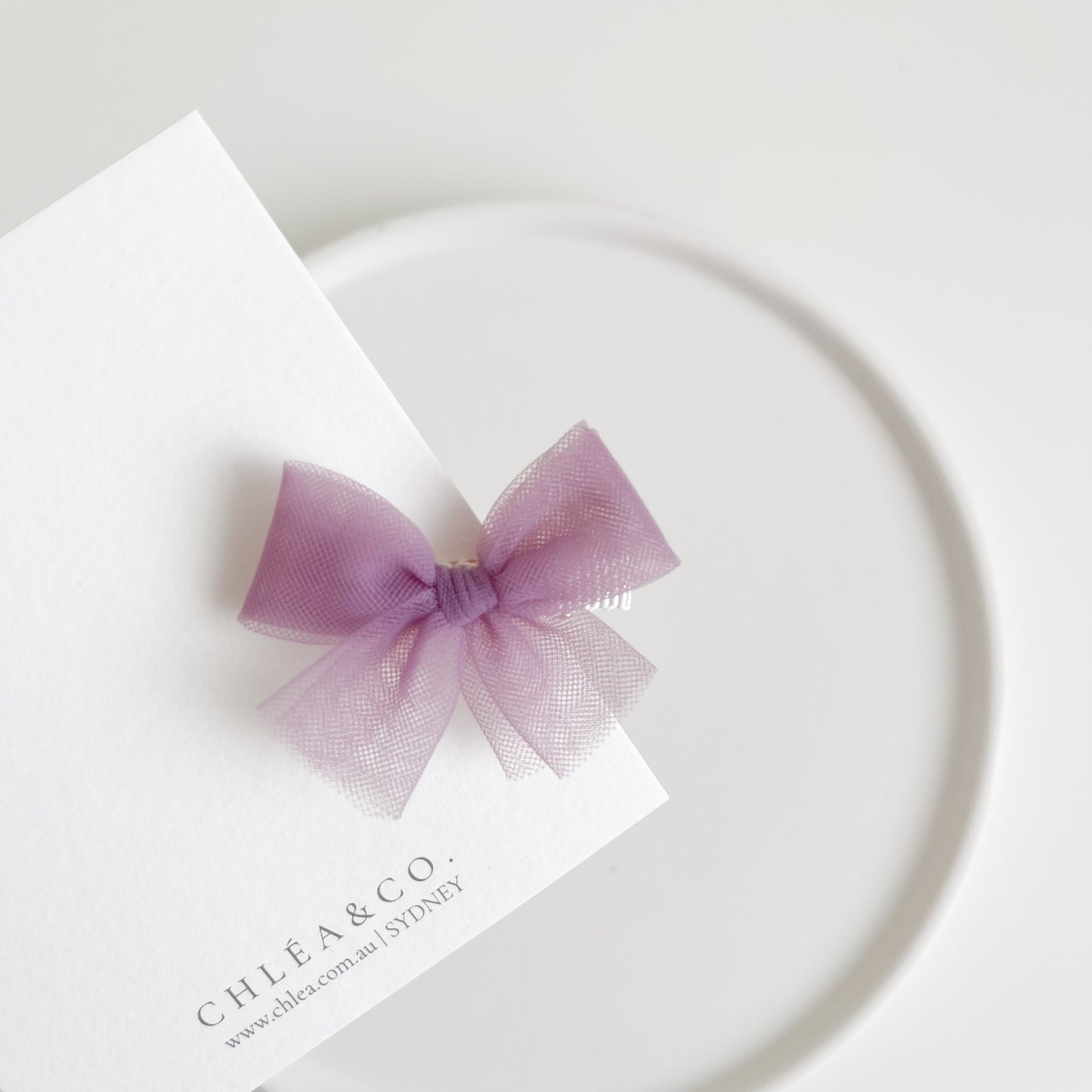 Petite Ballerina Tulle Bow Clip
