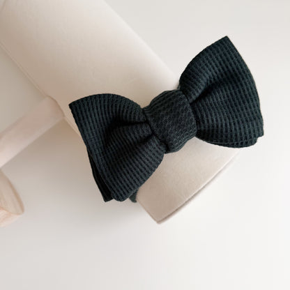 Waffle Bow Baby Headband