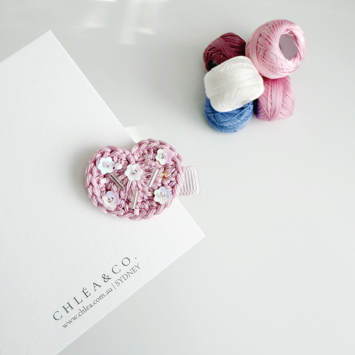 Sparkle Heart Clip