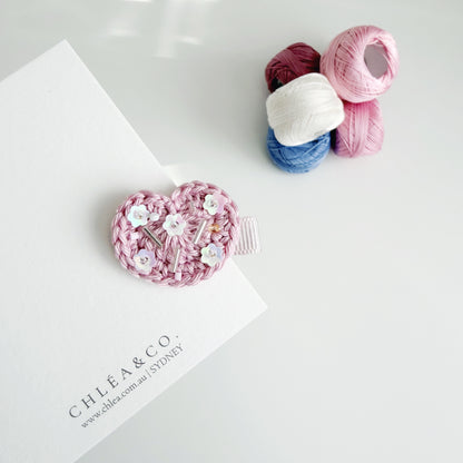 Sparkle Heart Clip