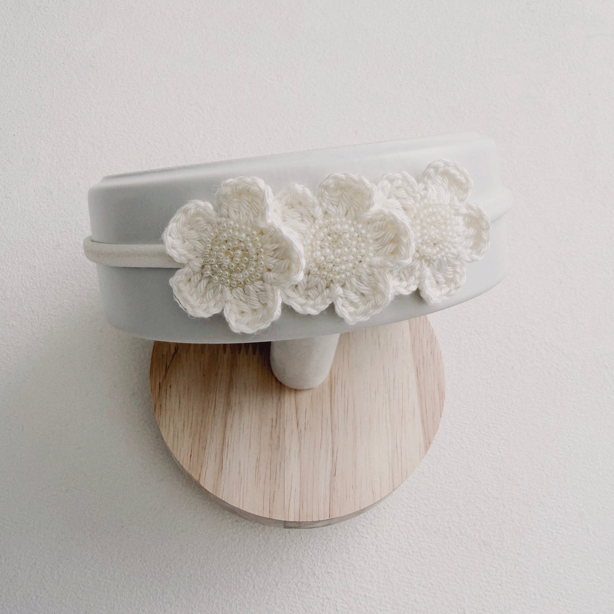Grace Floral Crochet Baby Headband