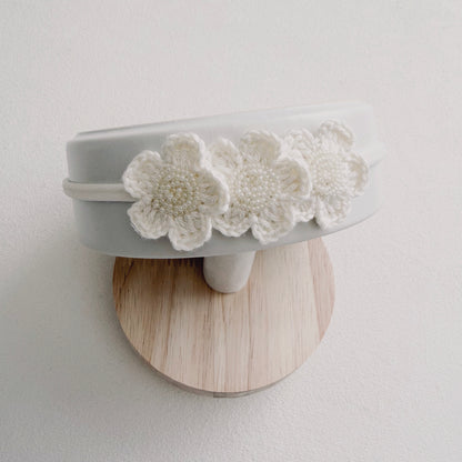 Grace Floral Crochet Baby Headband
