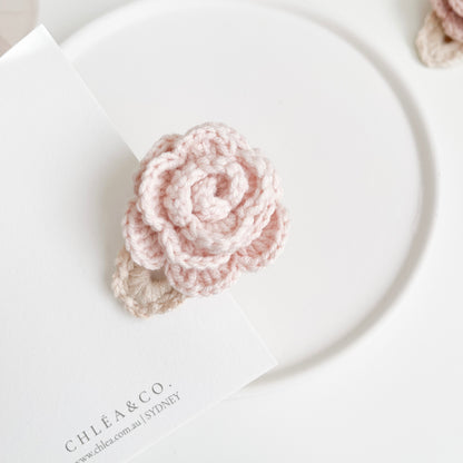 Agatha Rose Crochet Hair Clip