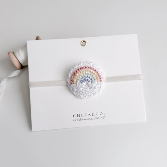 My Little Crochet Rainbow  | Baby Headband