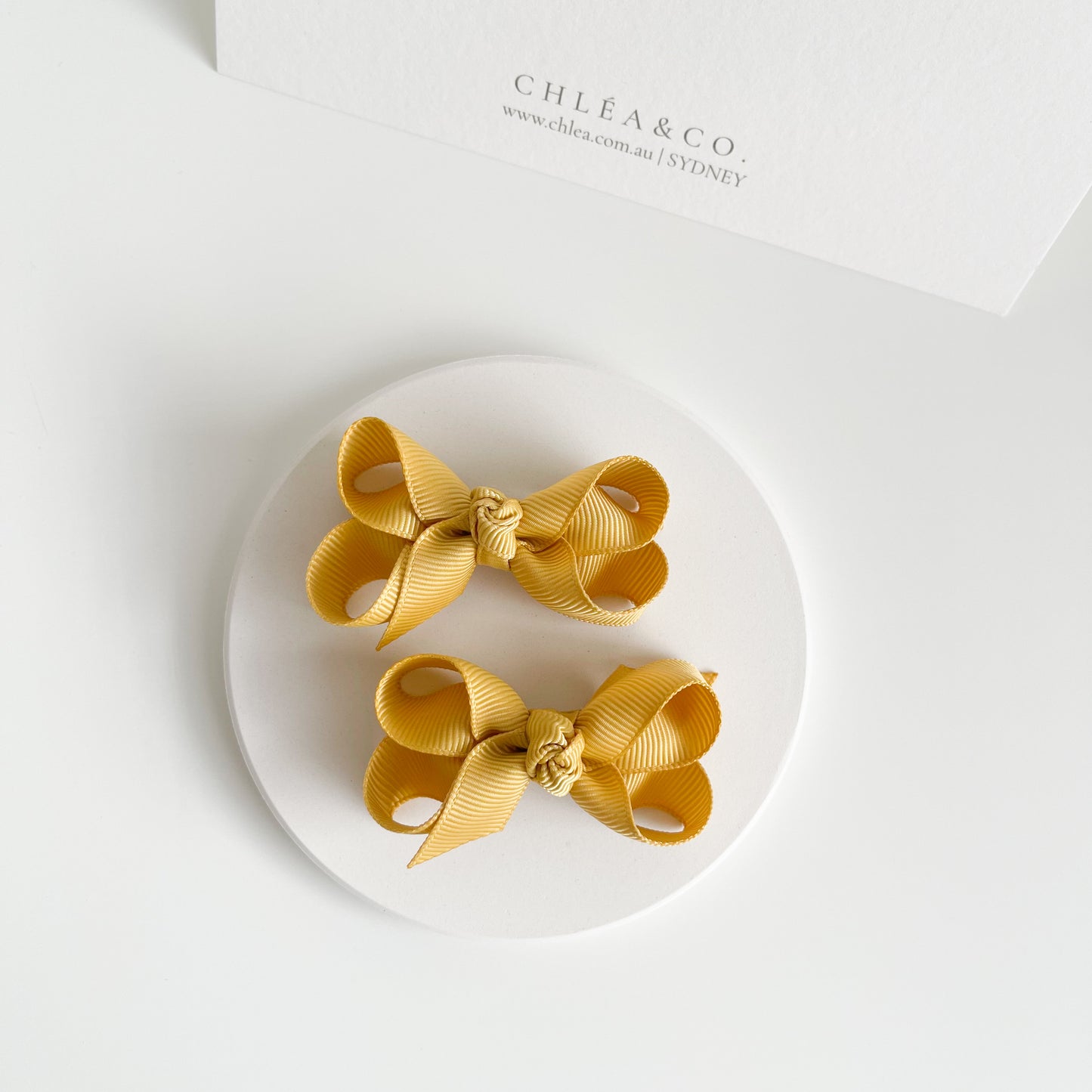 Petite Emilia Pigtail Bow Set