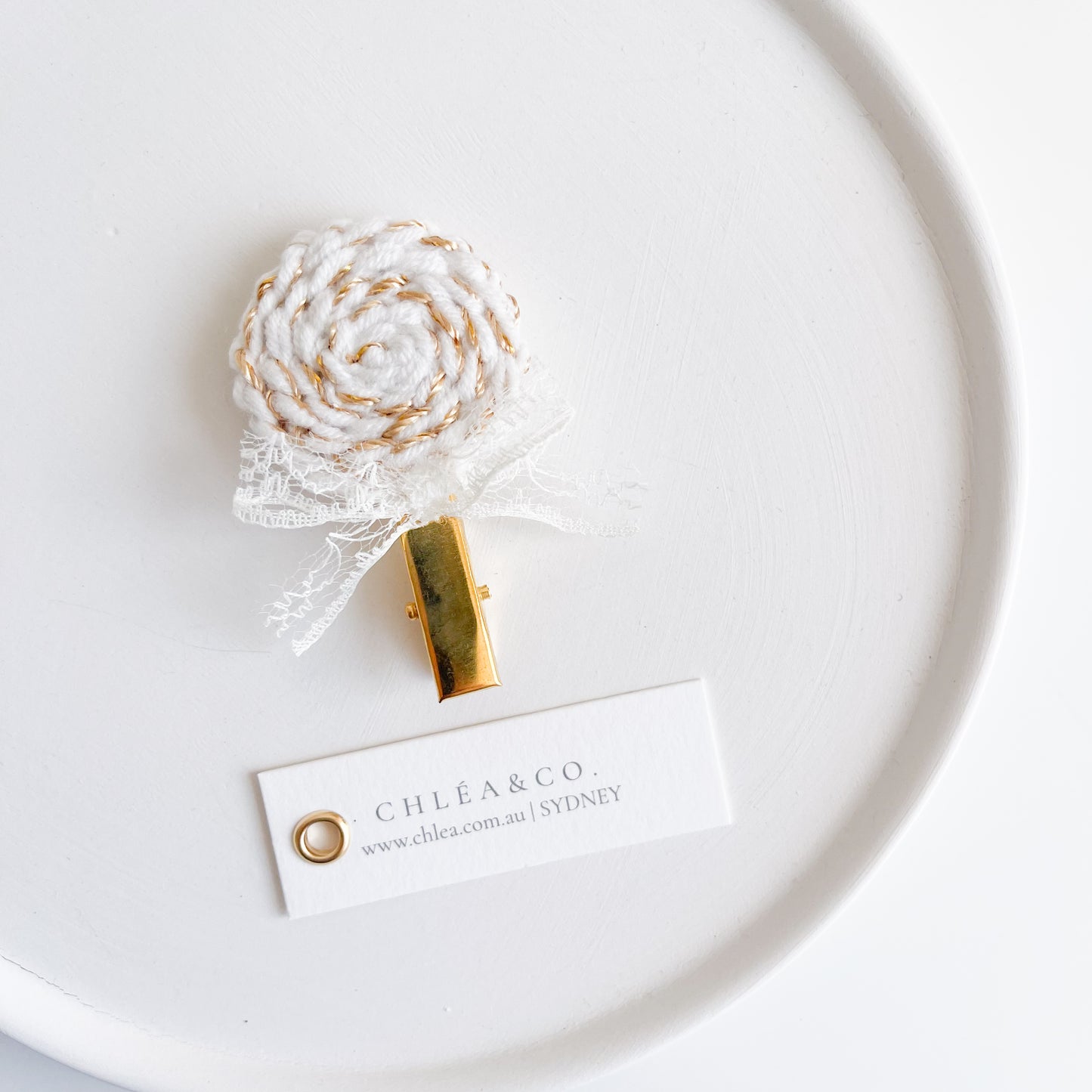 Lollipop Crochet Clip