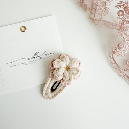 Beatrice Rose Crochet Hair Clip