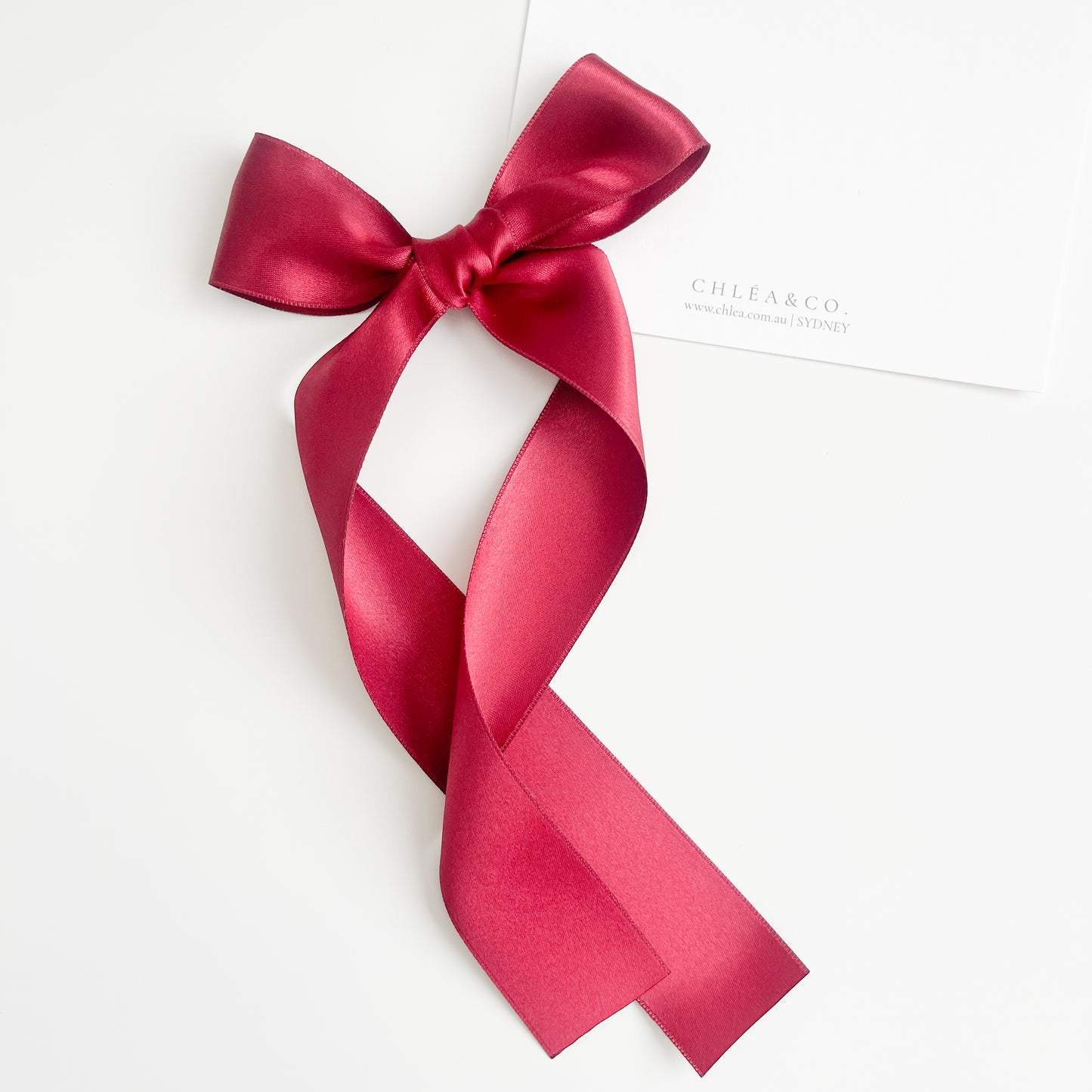 Signature Satin Long Tail Bow | Standard