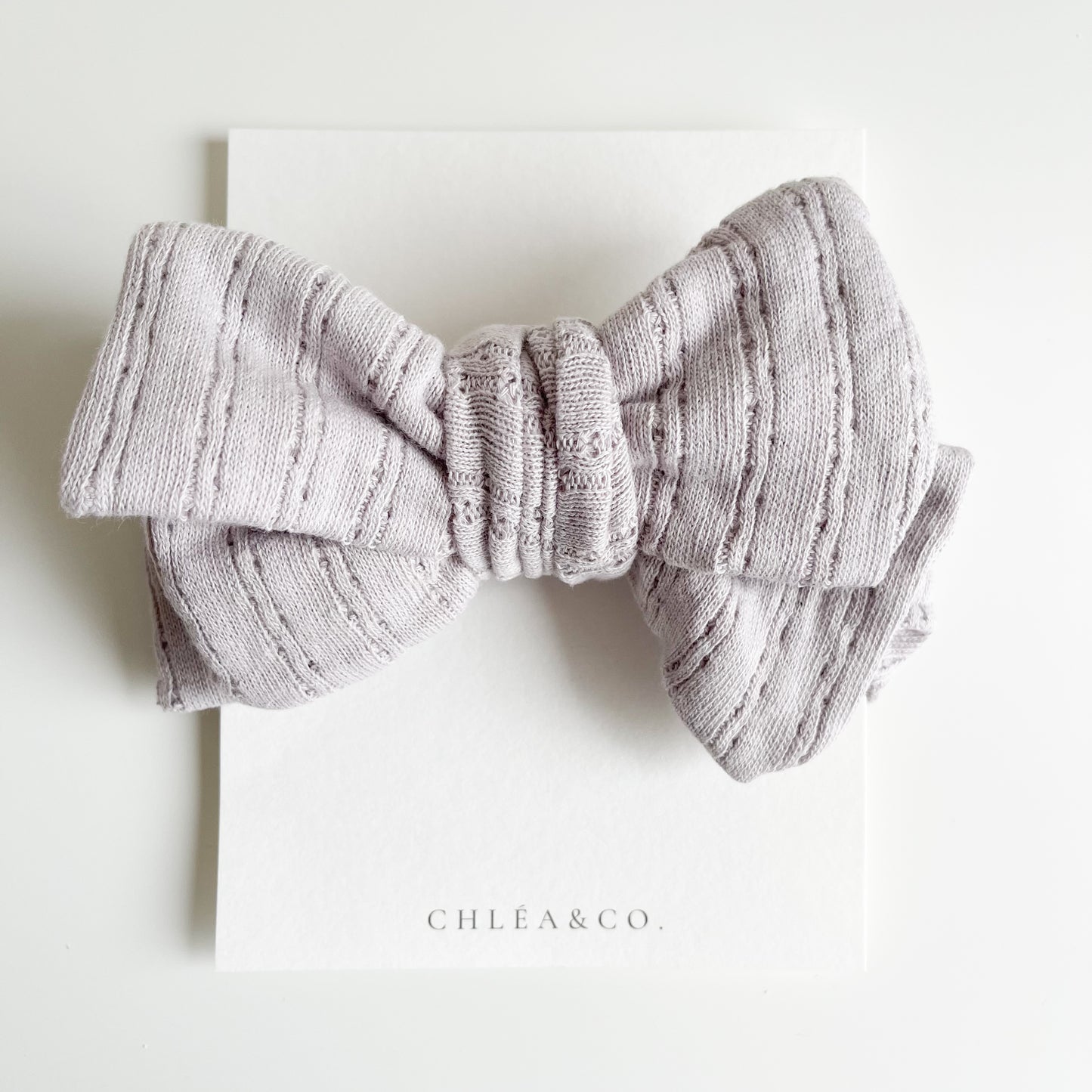 Pointelle Topknot Headband