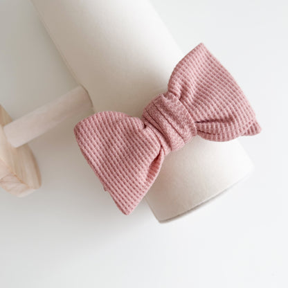 Waffle Bow Baby Headband