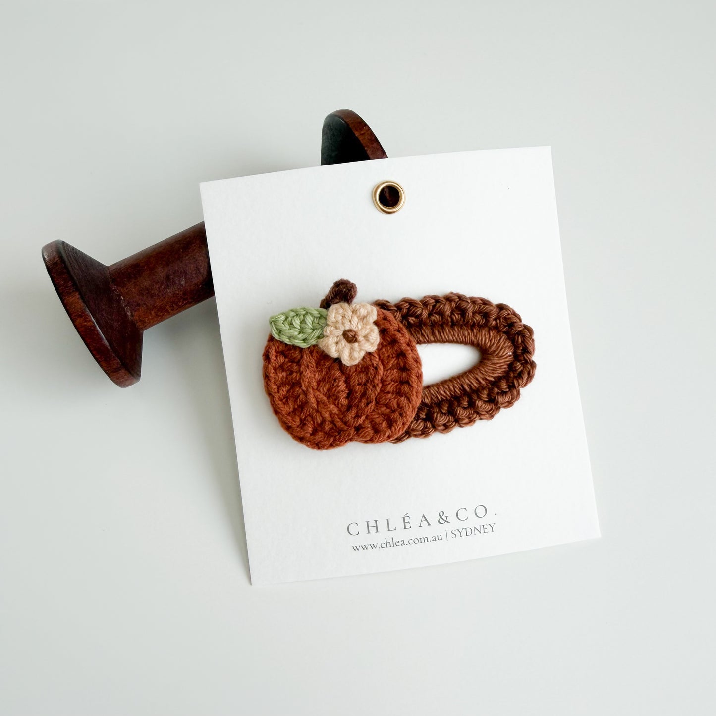 Apple Crochet Clip