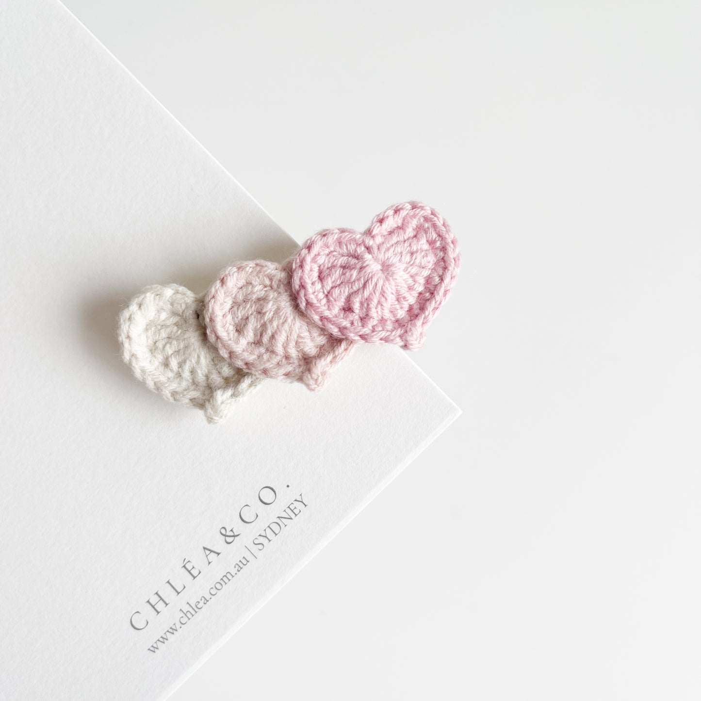 Petite Sweetheart Crochet Clip