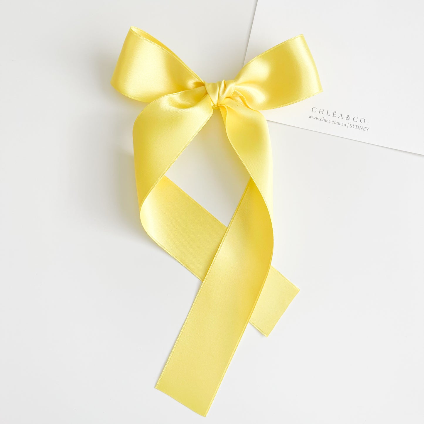 Signature Satin Long Tail Bow | Standard