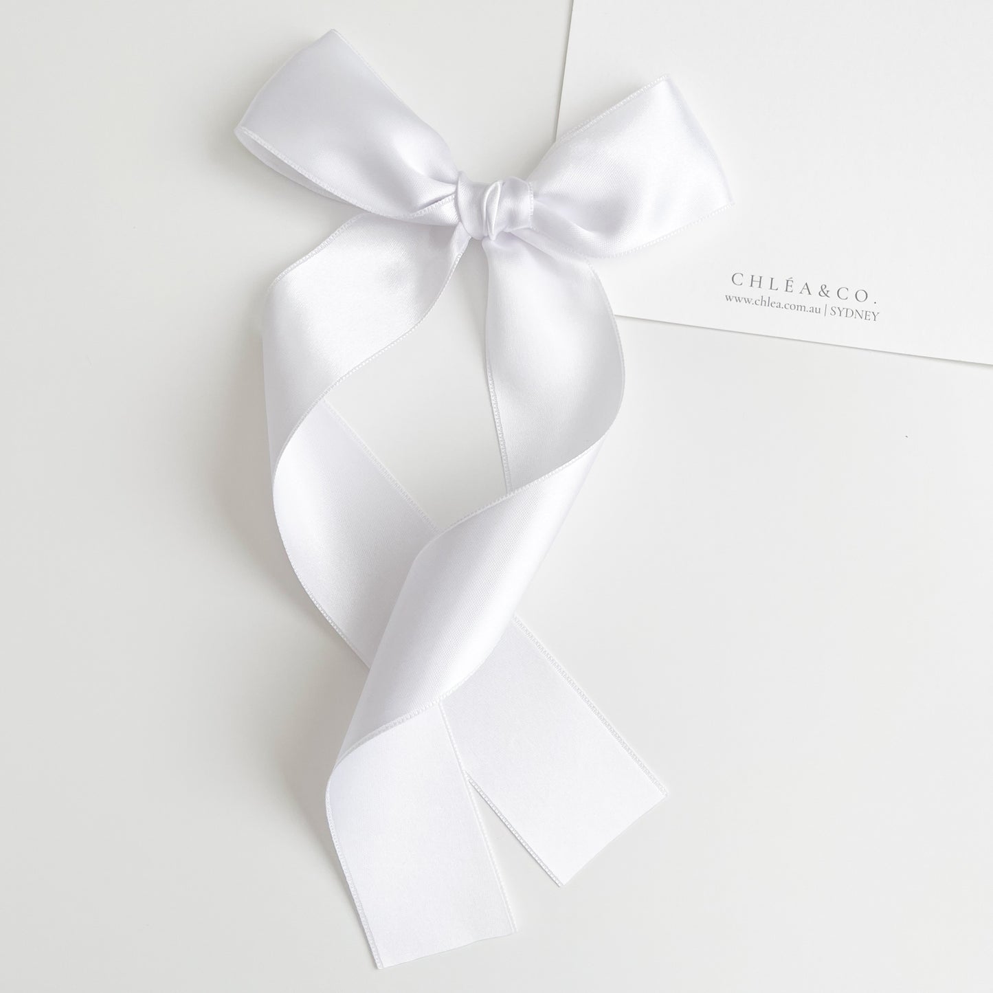 Signature Satin Long Tail Bow | Standard