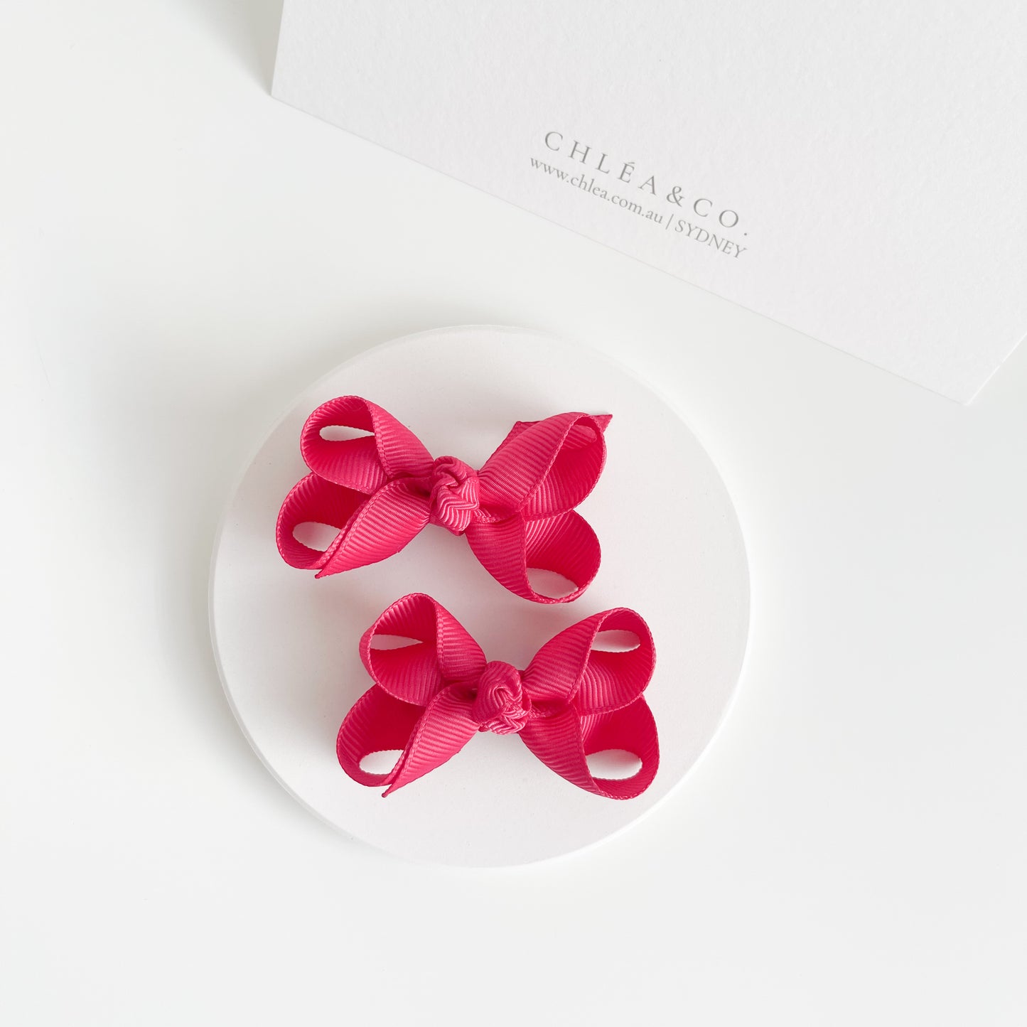 Petite Emilia Pigtail Bow Set