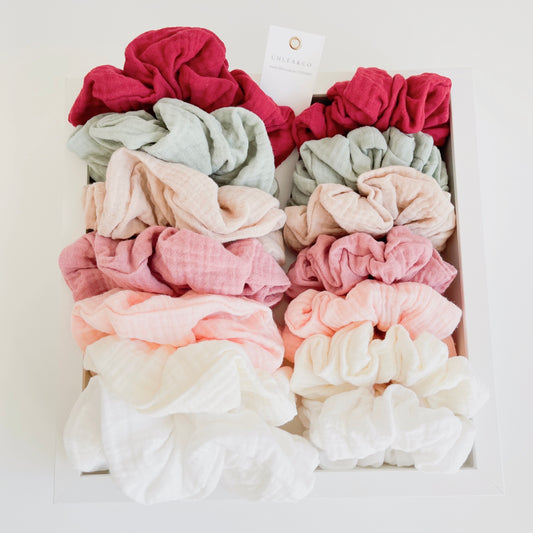 Mum & Little One Muslin Scrunchies