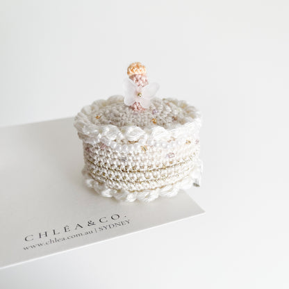 Birthday Cake Crochet Clip