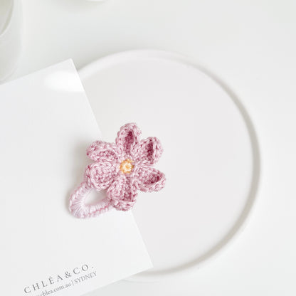 Primrose Petal Crochet Hair Clip