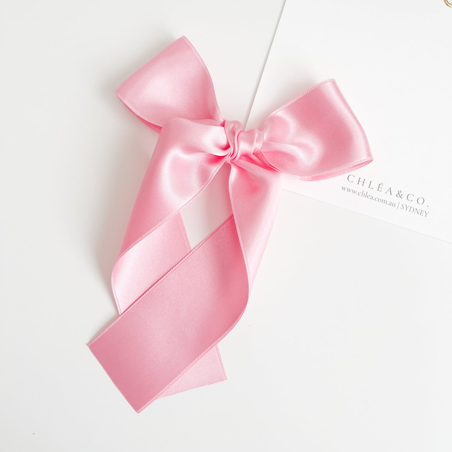 Signature Satin Long Tail Bow |  Petite XL