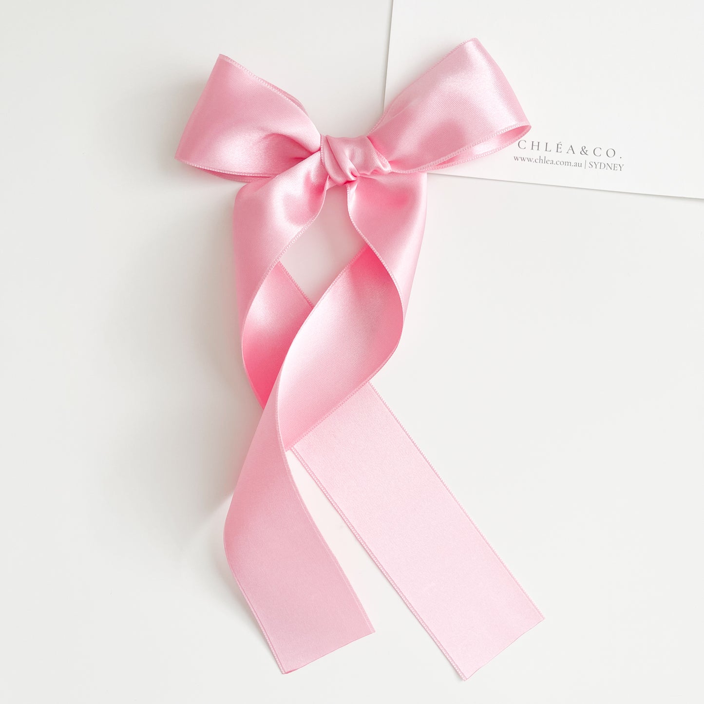 Signature Satin Long Tail Bow | Standard