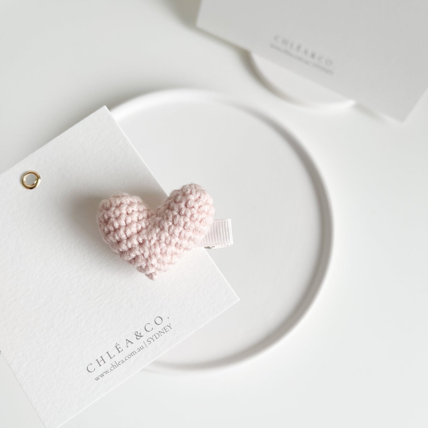 Heritage Heart Crochet Clip