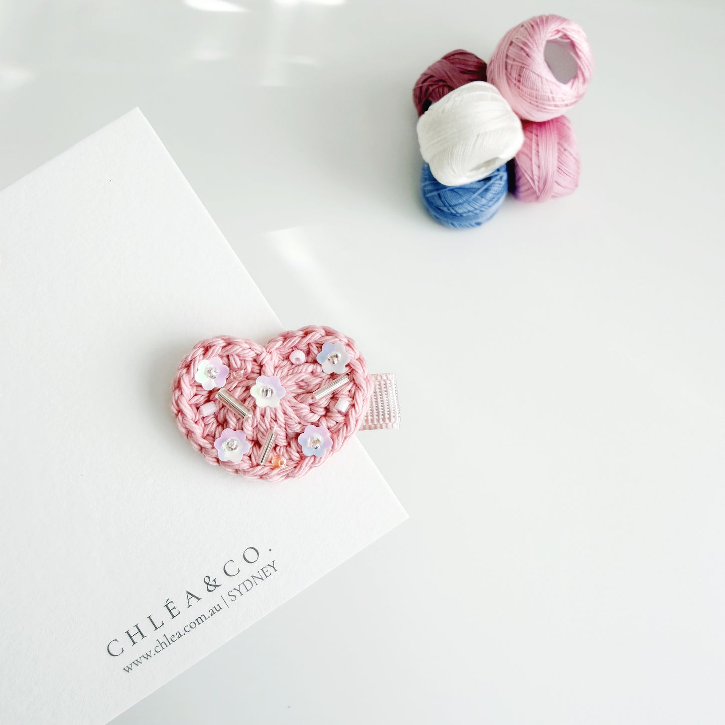 Sparkle Heart Clip