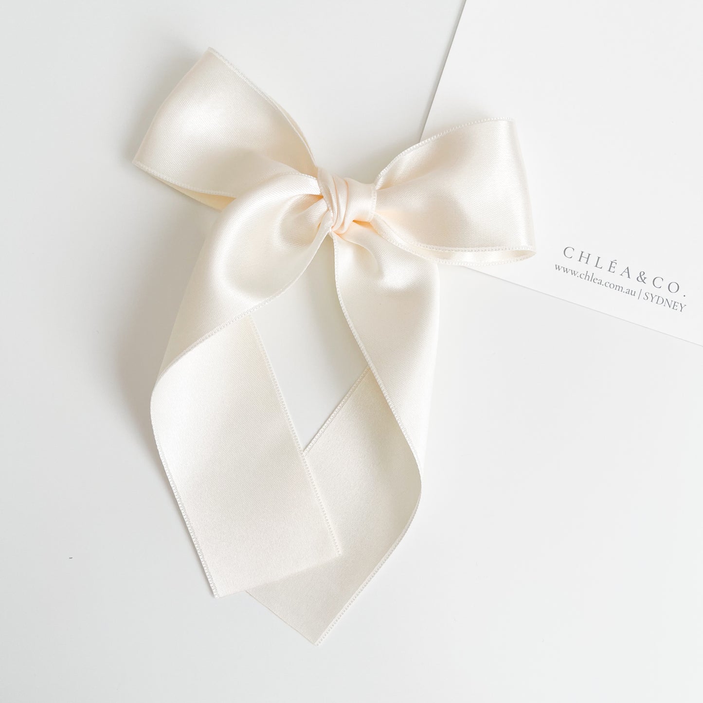 Signature Satin Long Tail Bow |  Petite XL