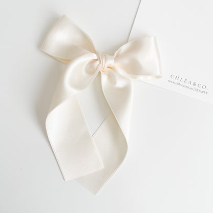 Signature Satin Long Tail Bow |  Petite XL