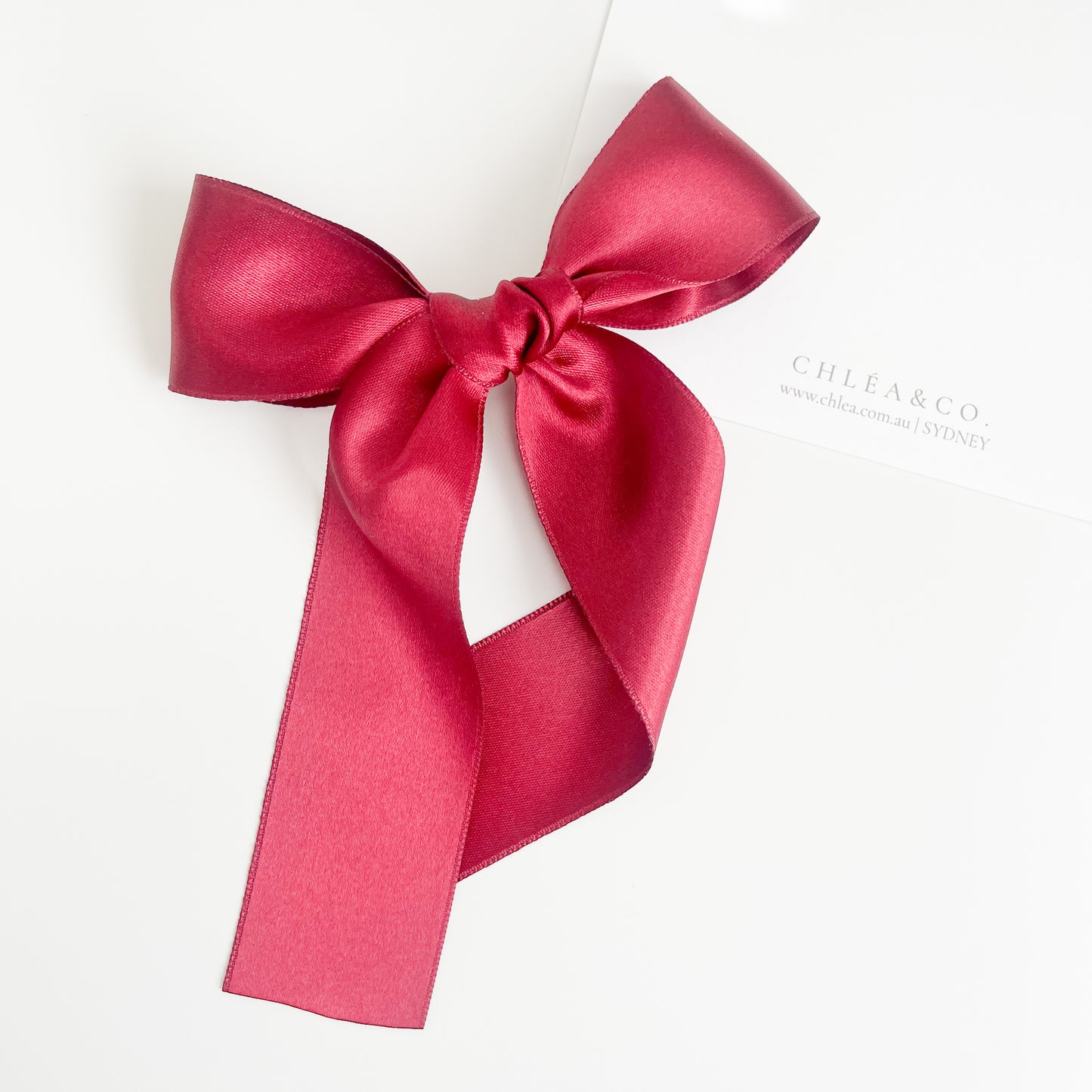 Signature Satin Long Tail Bow |  Petite XL