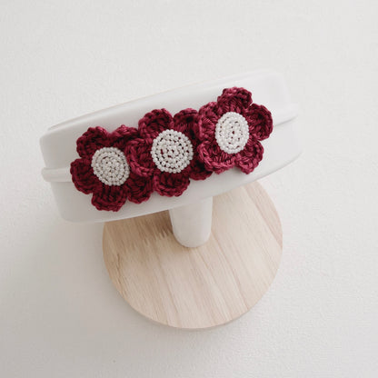 Grace Floral Crochet Baby Headband