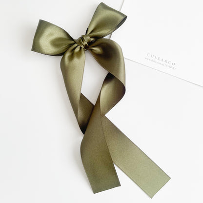 Signature Satin Long Tail Bow | Standard