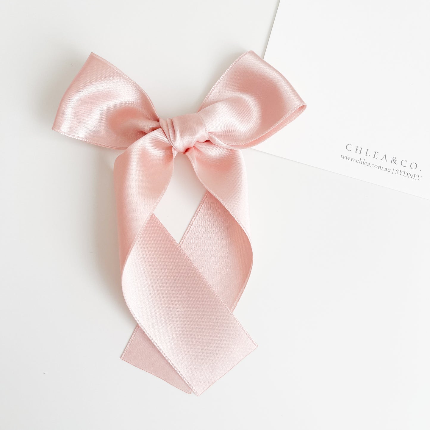 Signature Satin Long Tail Bow |  Petite XL