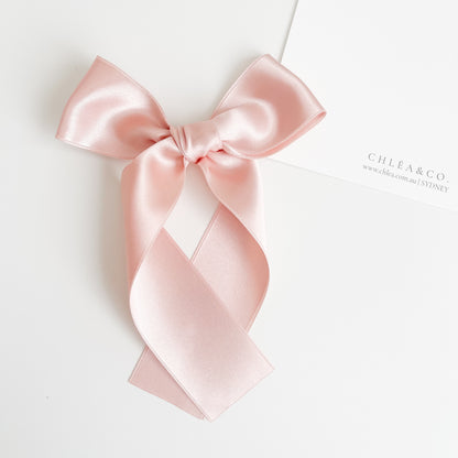 Signature Satin Long Tail Bow |  Petite XL