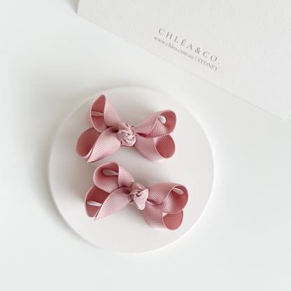 Petite Emilia Pigtail Bow Set