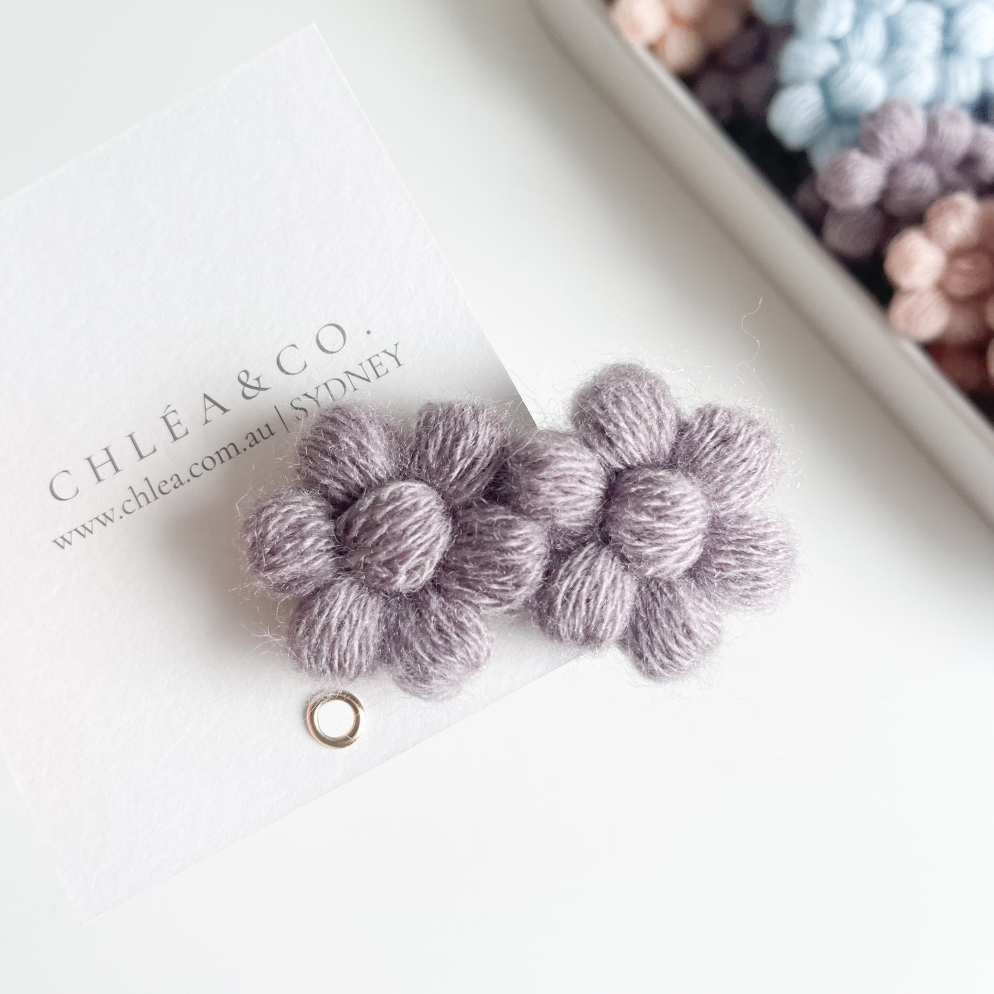 Daisy Dove Crochet Hair Clip