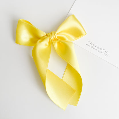 Signature Satin Long Tail Bow |  Petite XL