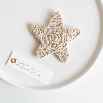 Twinkle Star Crochet Clip