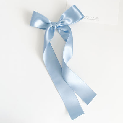 Signature Satin Long Tail Bow | Large