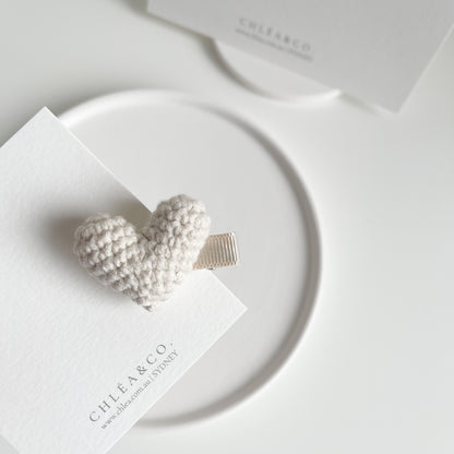 Heritage Heart Crochet Clip