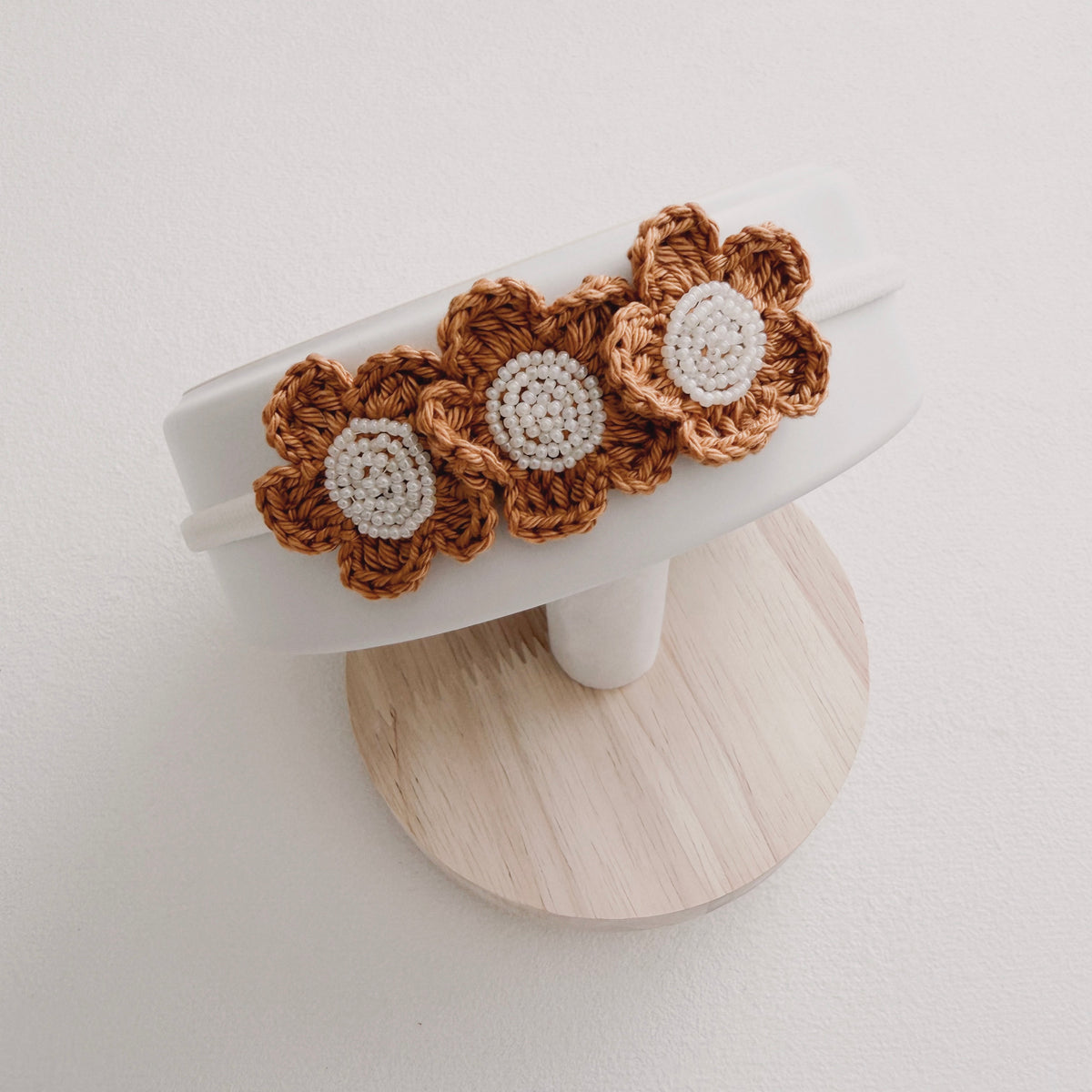 Grace Floral Crochet Baby Headband
