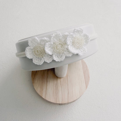 Grace Floral Crochet Baby Headband