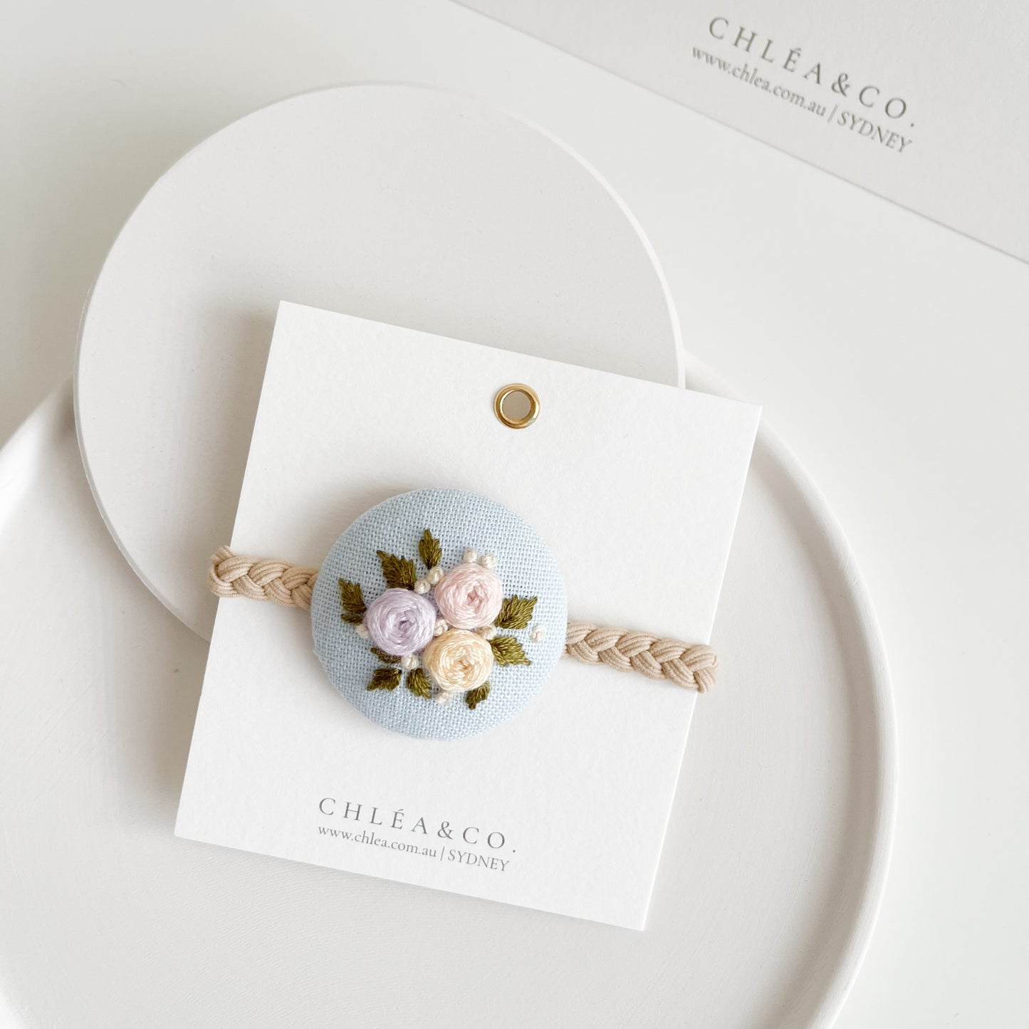 Embroidered Hair Ties | Cloudberry Bloom
