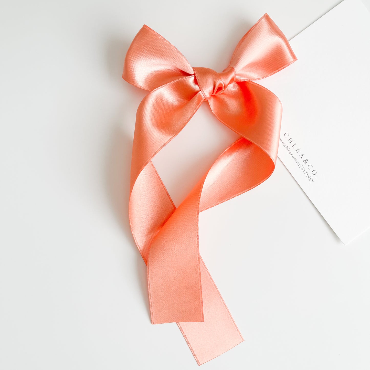 Signature Satin Long Tail Bow | Standard