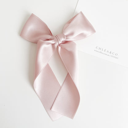 Signature Satin Long Tail Bow |  Petite XL