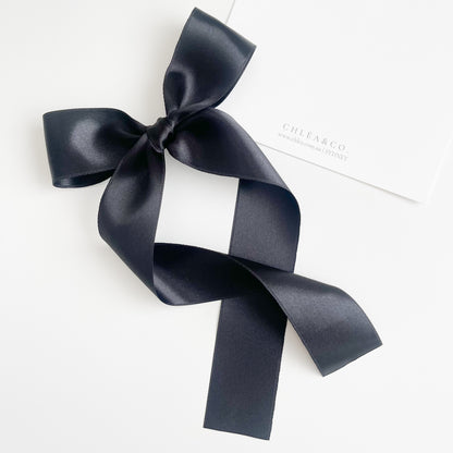 Signature Satin Long Tail Bow | Standard