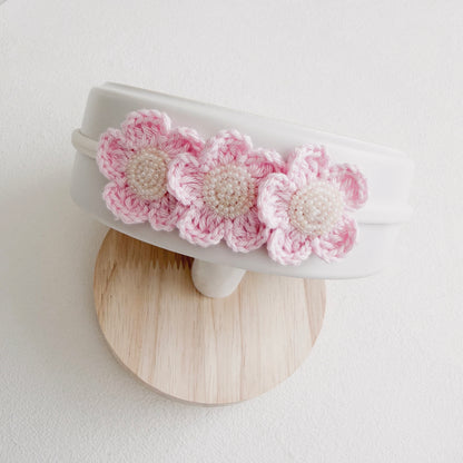 Grace Floral Crochet Baby Headband