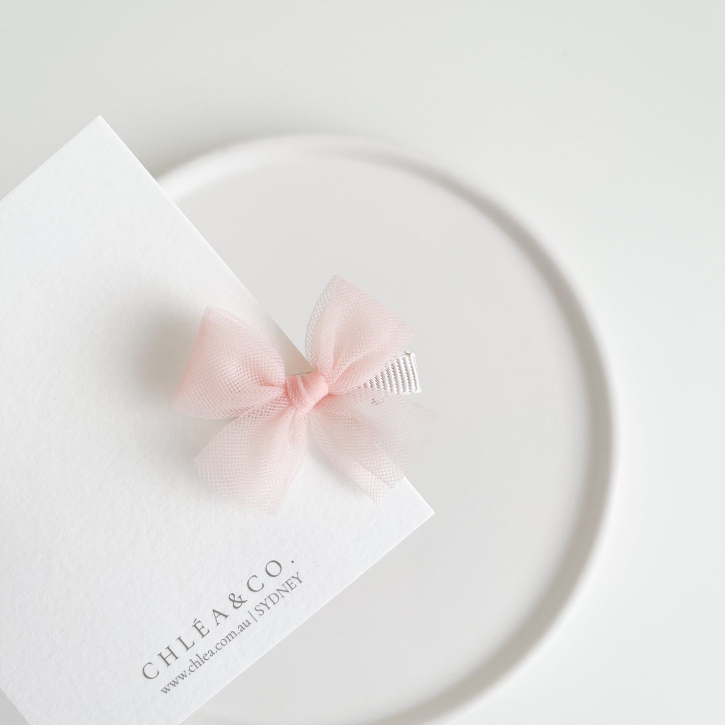 Petite Ballerina Tulle Bow Clip