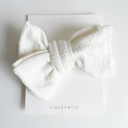 Pointelle Topknot Headband