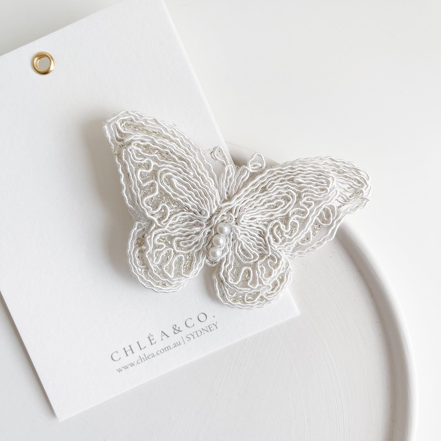 Tullia Lace Butterfly Clip